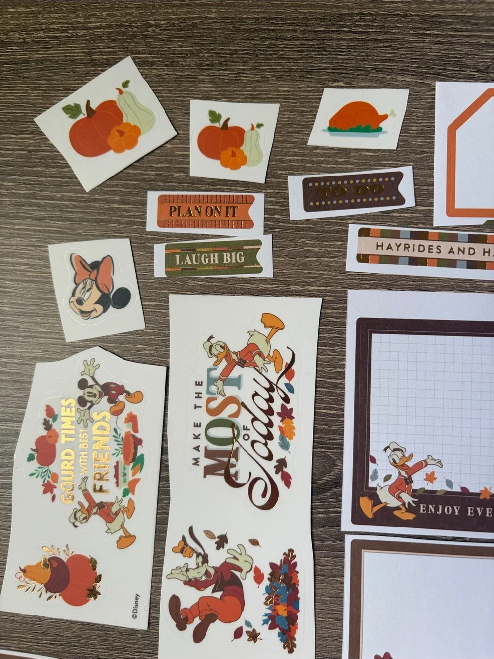 ❤️ $6 Disney 100+ piece  Fall Themed Not So Mystery Happy Planner Sticker Set